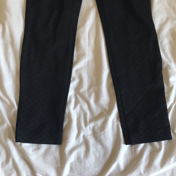 Old Navy Pixie Pants Black Velvet Polka Dots - Picture 3 of 8
